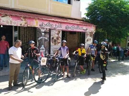 استقبلنا اليوم جمعية فجر الصحراء لدراجات بدوز .في برقو .رحلة 1500كلم